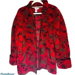 ColdWater Creek fleece button-front jacket